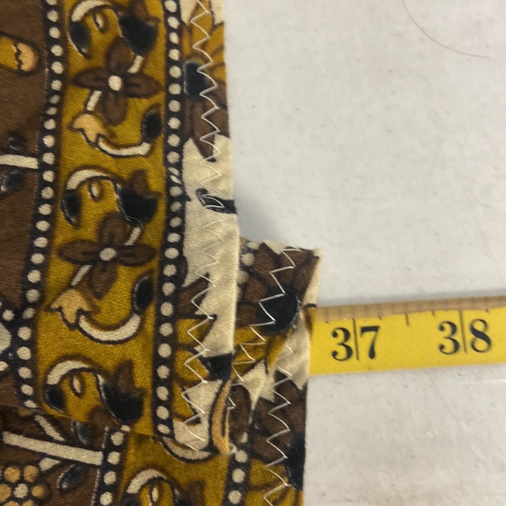Eleven Moon Midi Skirt Denim Jean Waist Brown Tan Multi-pattern  Small - Picture 3 of 6